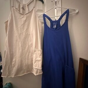 Sincerely Jules Blue and Cream Tank jumpers